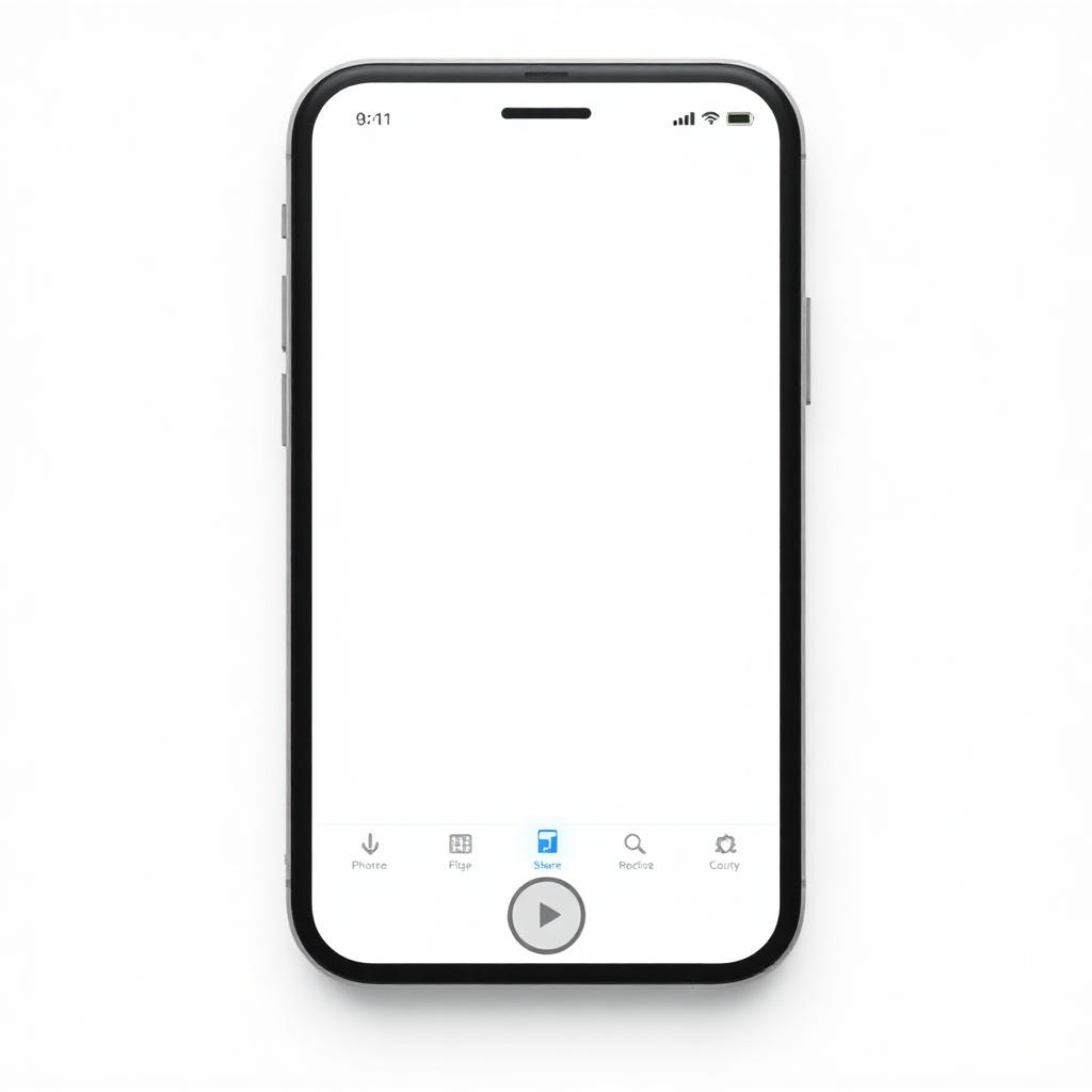 iPhone Safari with share button highlighted